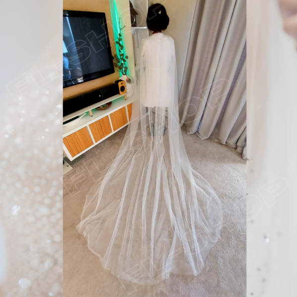 Plain Wedding Cape - Image 6
