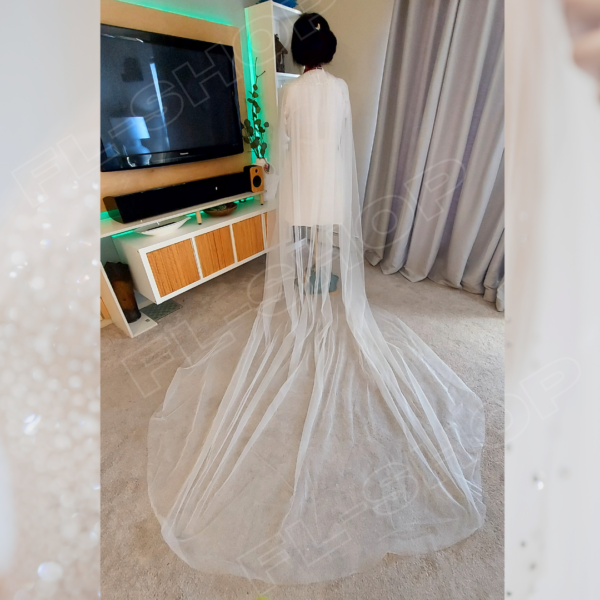 Plain Wedding Cape - Image 5