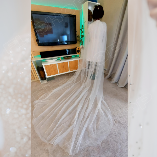 Plain Wedding Cape - Image 2
